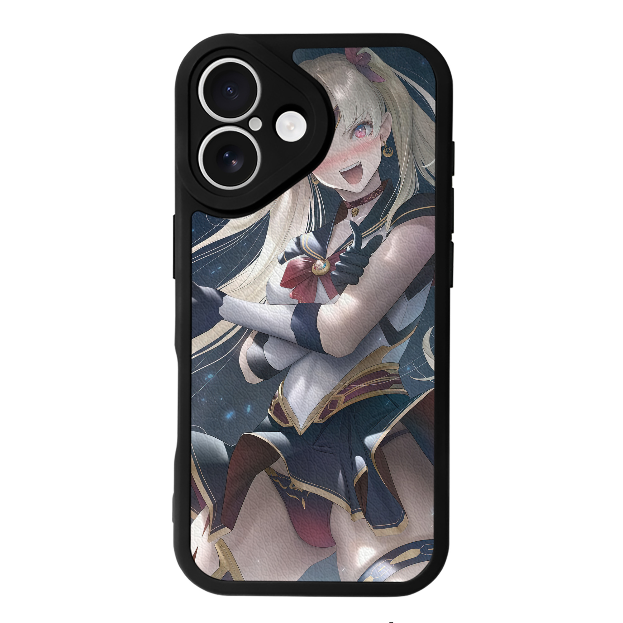 （画像用） 美少女戦士セーラームーン Sailor Moon 【iPhone 16シリーズ対応】シリコンスマホケース（レザー調） 材質：シリコン